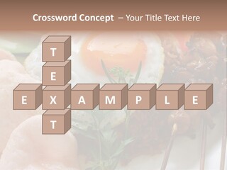 Satay Plate Gourmet PowerPoint Template