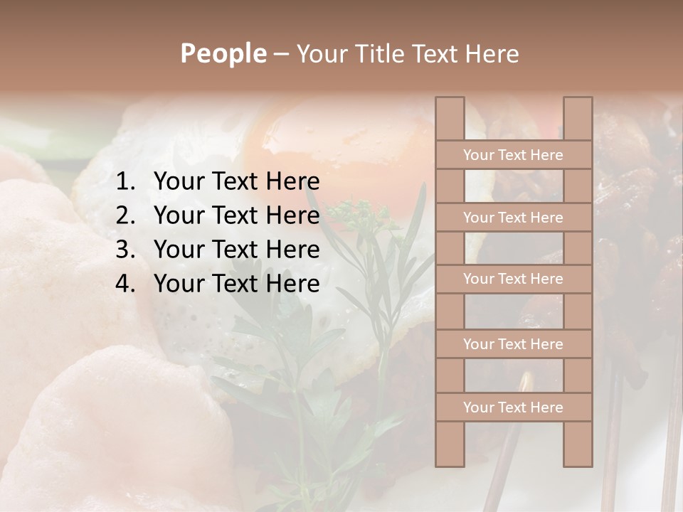 Satay Plate Gourmet PowerPoint Template