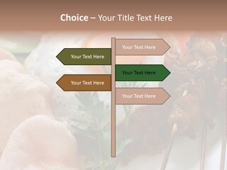Satay Plate Gourmet PowerPoint Template