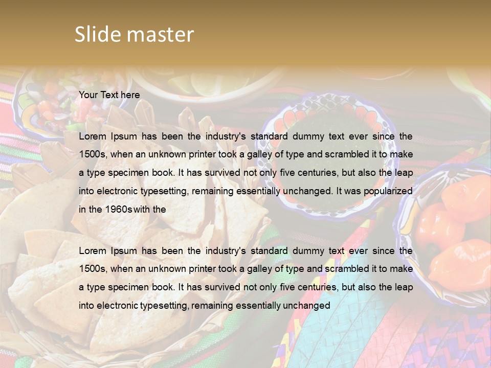 Sour Chips Dinner PowerPoint Template