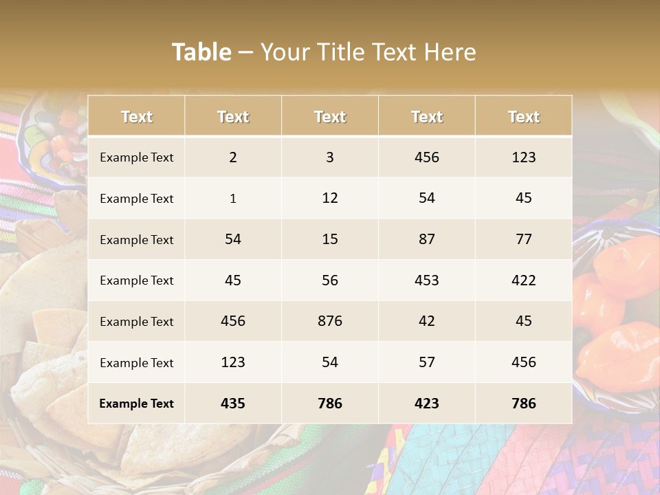 Sour Chips Dinner PowerPoint Template