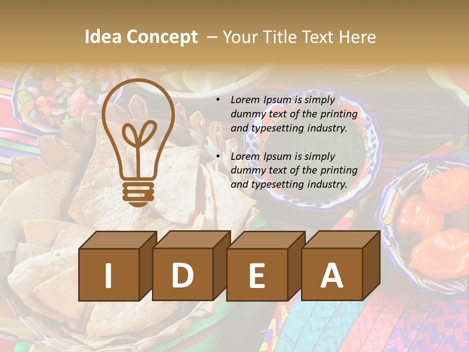 Sour Chips Dinner PowerPoint Template