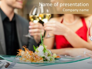 Dish Star Restaurant Gourmet Temple PowerPoint Template