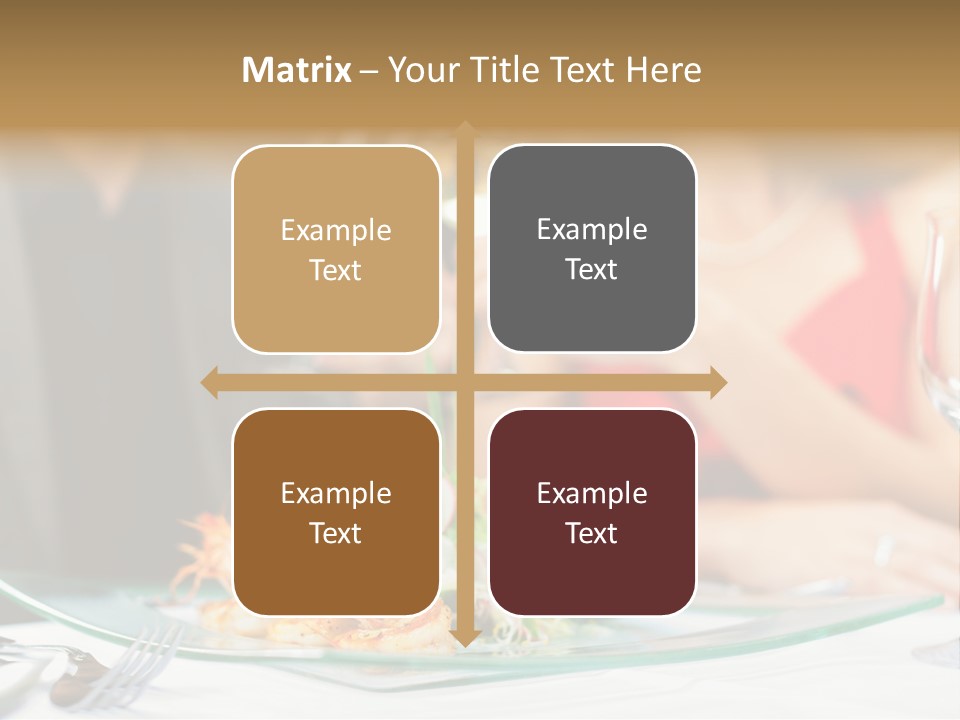 Dish Star Restaurant Gourmet Temple PowerPoint Template