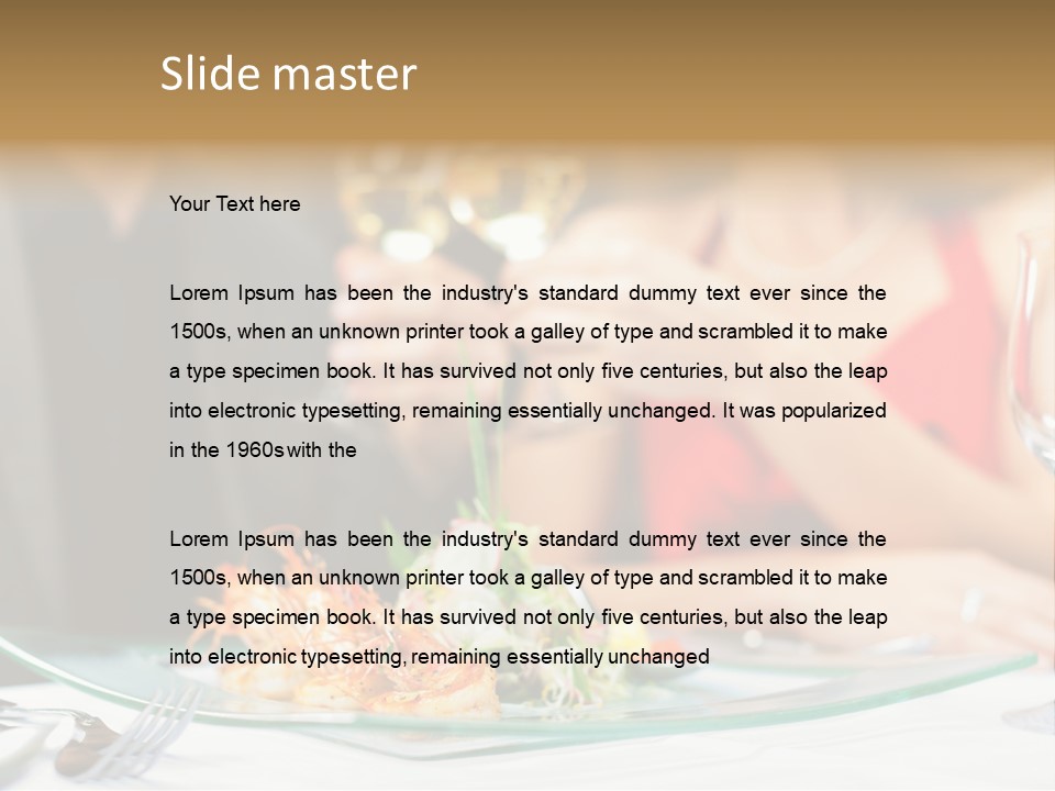 Dish Star Restaurant Gourmet Temple PowerPoint Template