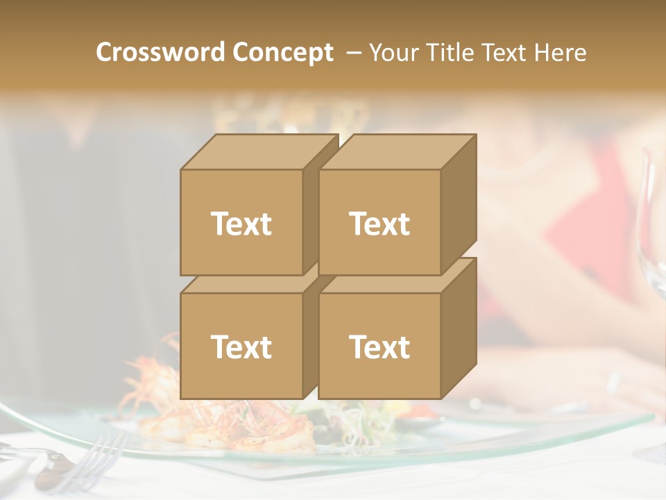 Dish Star Restaurant Gourmet Temple PowerPoint Template