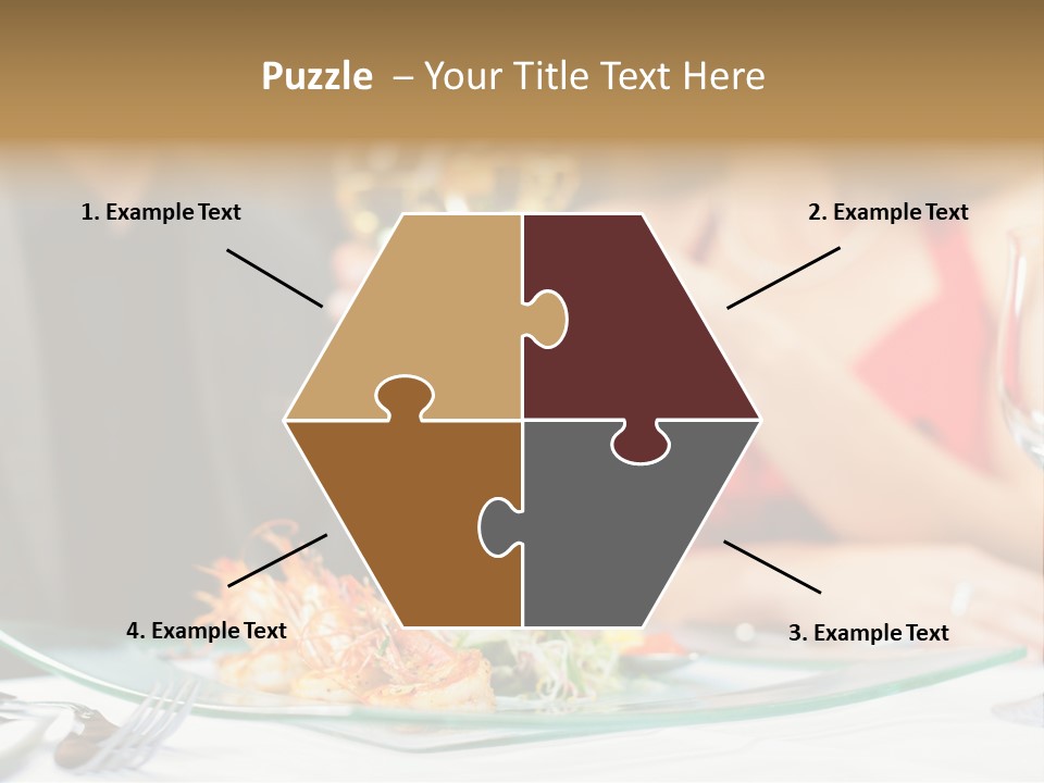 Dish Star Restaurant Gourmet Temple PowerPoint Template