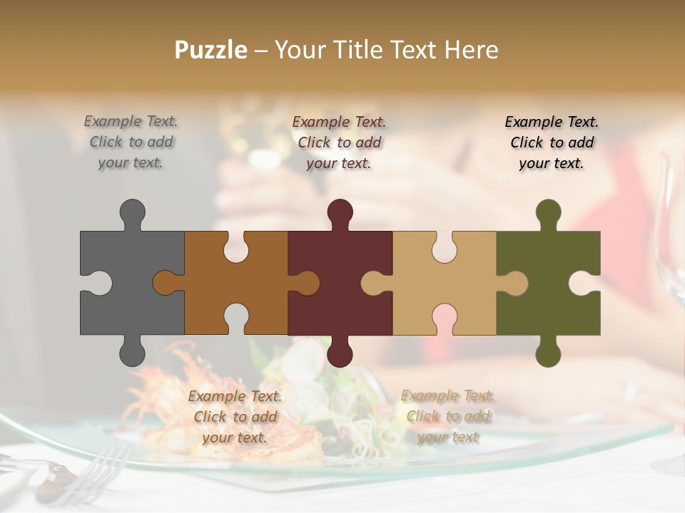 Dish Star Restaurant Gourmet Temple PowerPoint Template