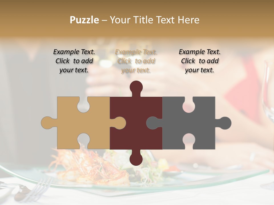 Dish Star Restaurant Gourmet Temple PowerPoint Template