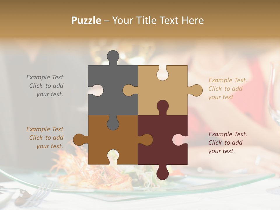 Dish Star Restaurant Gourmet Temple PowerPoint Template