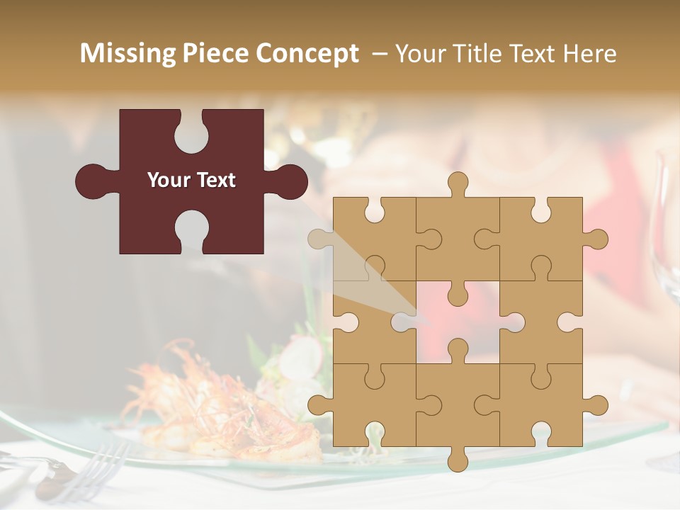 Dish Star Restaurant Gourmet Temple PowerPoint Template