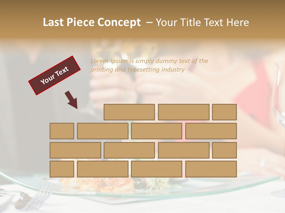 Dish Star Restaurant Gourmet Temple PowerPoint Template