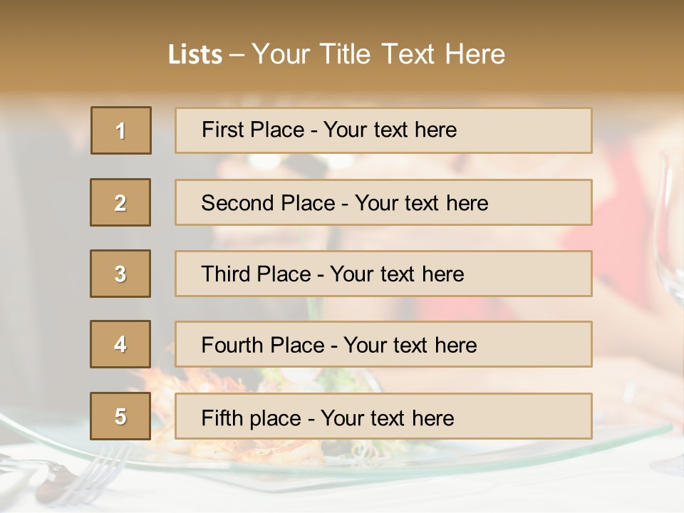 Dish Star Restaurant Gourmet Temple PowerPoint Template