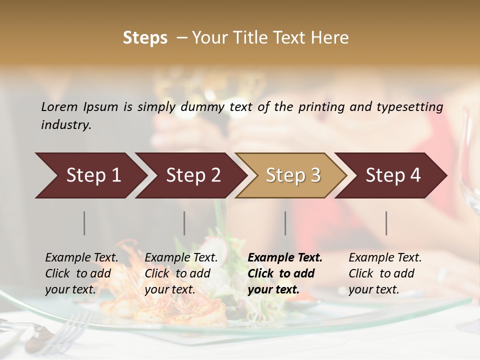 Dish Star Restaurant Gourmet Temple PowerPoint Template