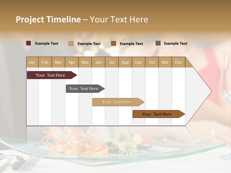 Dish Star Restaurant Gourmet Temple PowerPoint Template