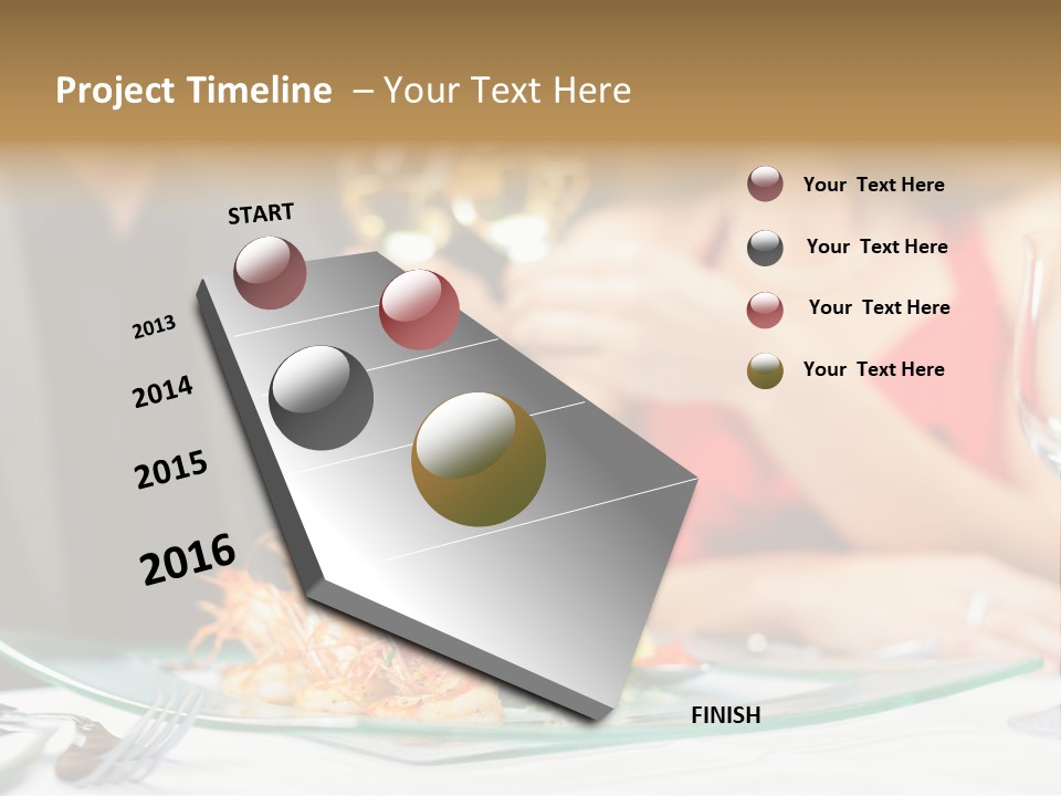 Dish Star Restaurant Gourmet Temple PowerPoint Template