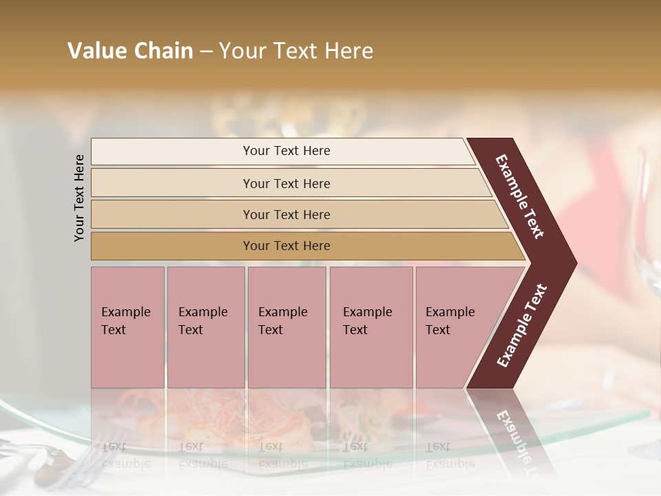 Dish Star Restaurant Gourmet Temple PowerPoint Template