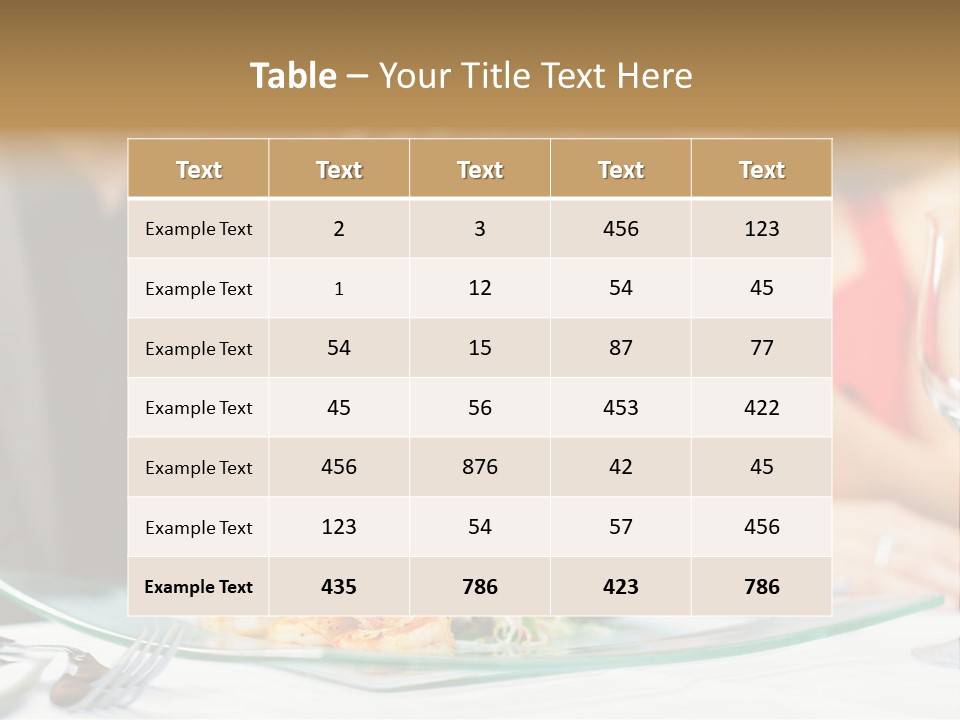 Dish Star Restaurant Gourmet Temple PowerPoint Template