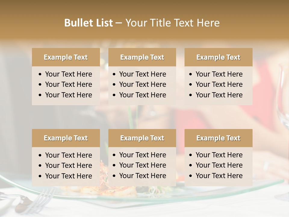 Dish Star Restaurant Gourmet Temple PowerPoint Template