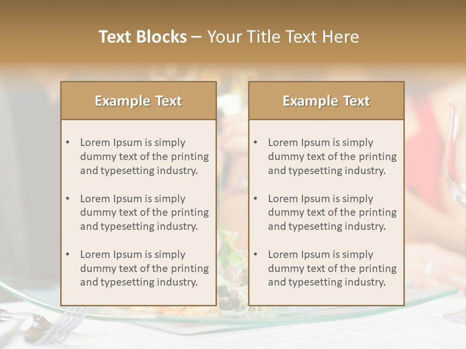 Dish Star Restaurant Gourmet Temple PowerPoint Template