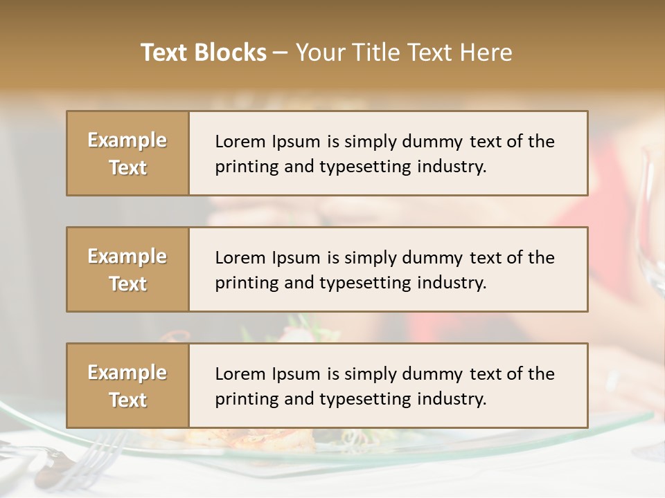 Dish Star Restaurant Gourmet Temple PowerPoint Template