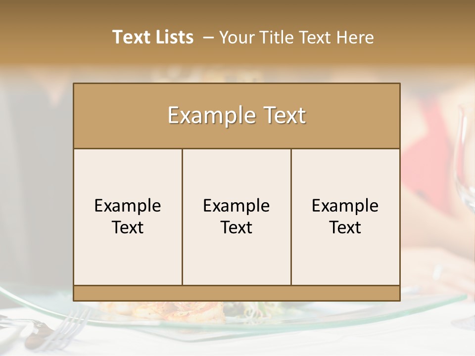 Dish Star Restaurant Gourmet Temple PowerPoint Template