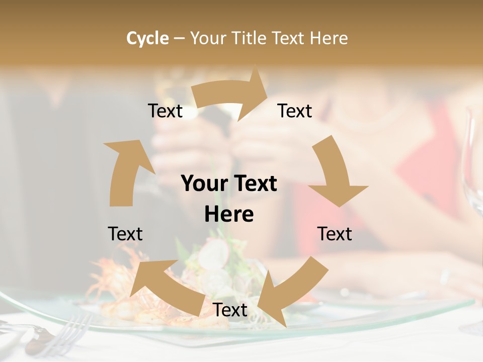 Dish Star Restaurant Gourmet Temple PowerPoint Template