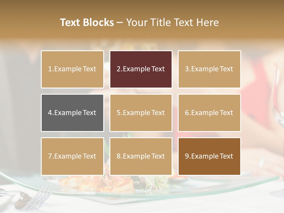 Dish Star Restaurant Gourmet Temple PowerPoint Template