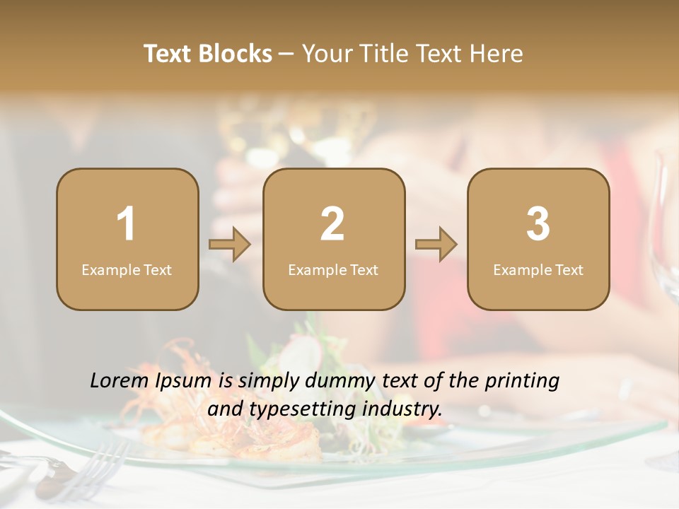 Dish Star Restaurant Gourmet Temple PowerPoint Template