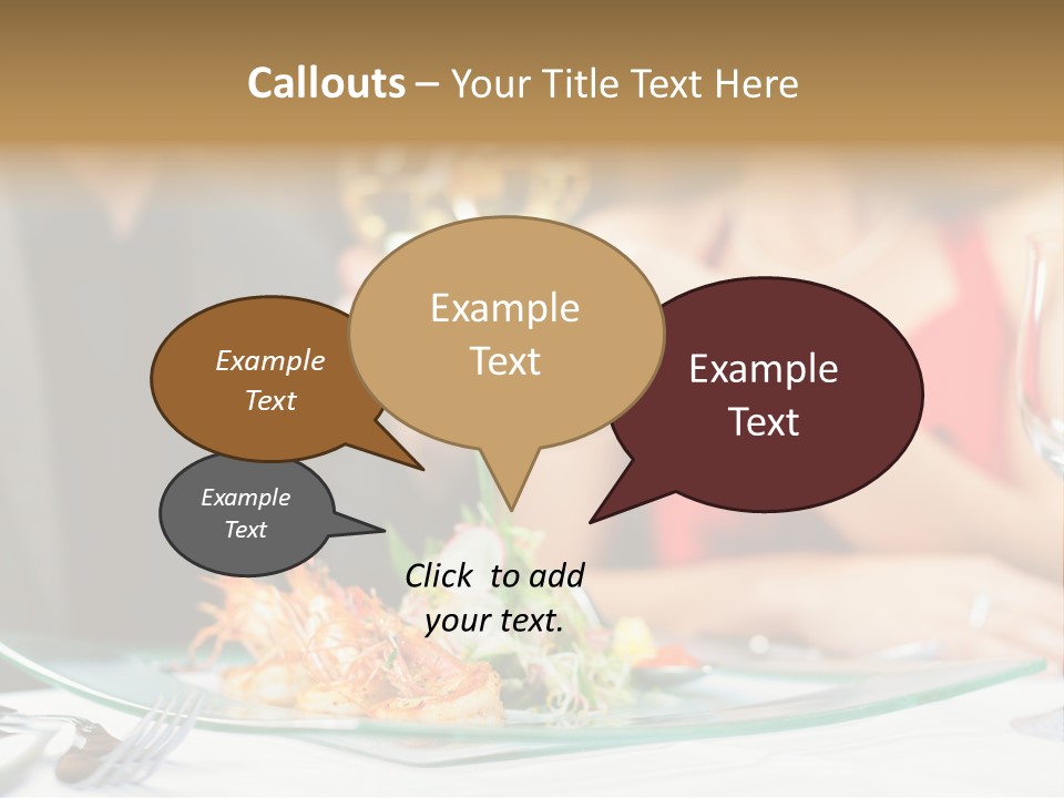 Dish Star Restaurant Gourmet Temple PowerPoint Template