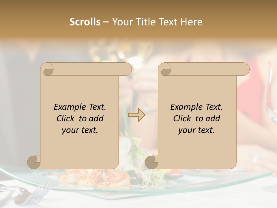 Dish Star Restaurant Gourmet Temple PowerPoint Template