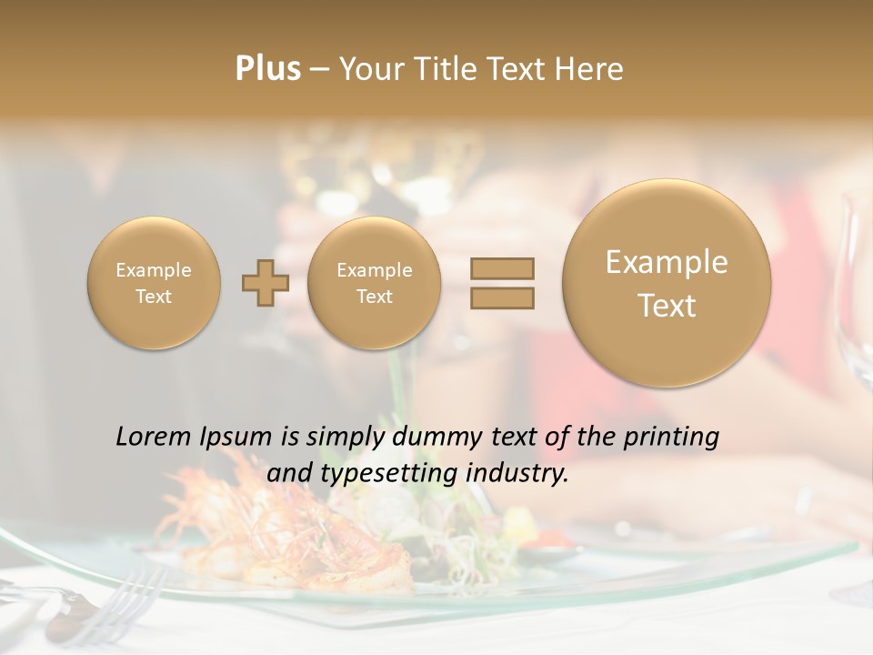 Dish Star Restaurant Gourmet Temple PowerPoint Template