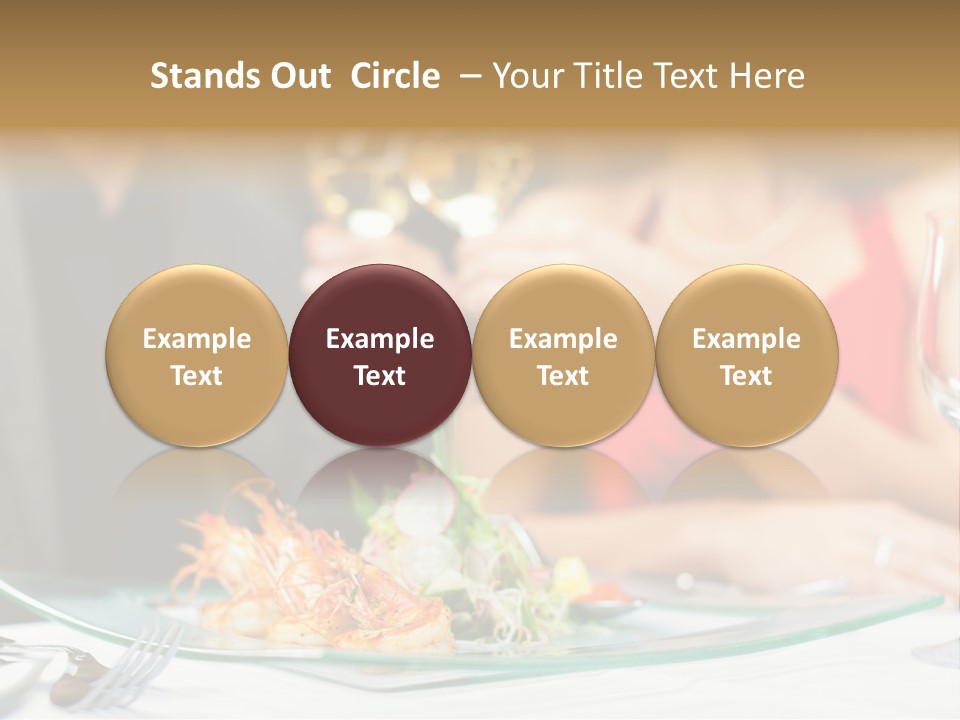 Dish Star Restaurant Gourmet Temple PowerPoint Template