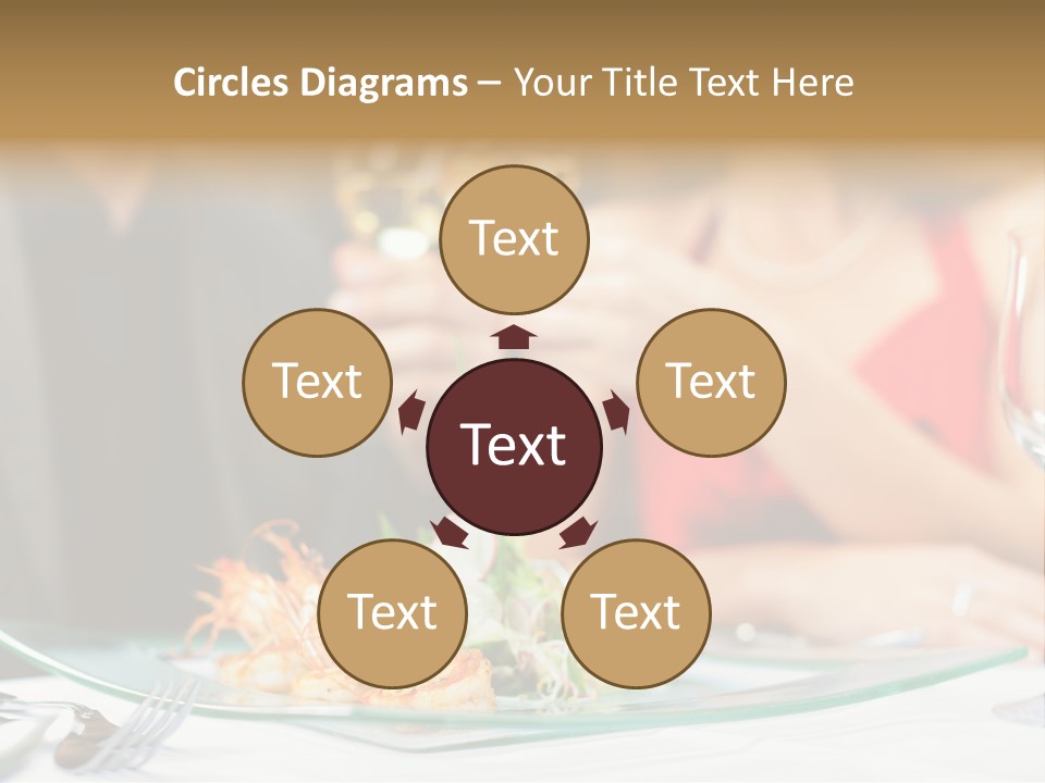 Dish Star Restaurant Gourmet Temple PowerPoint Template