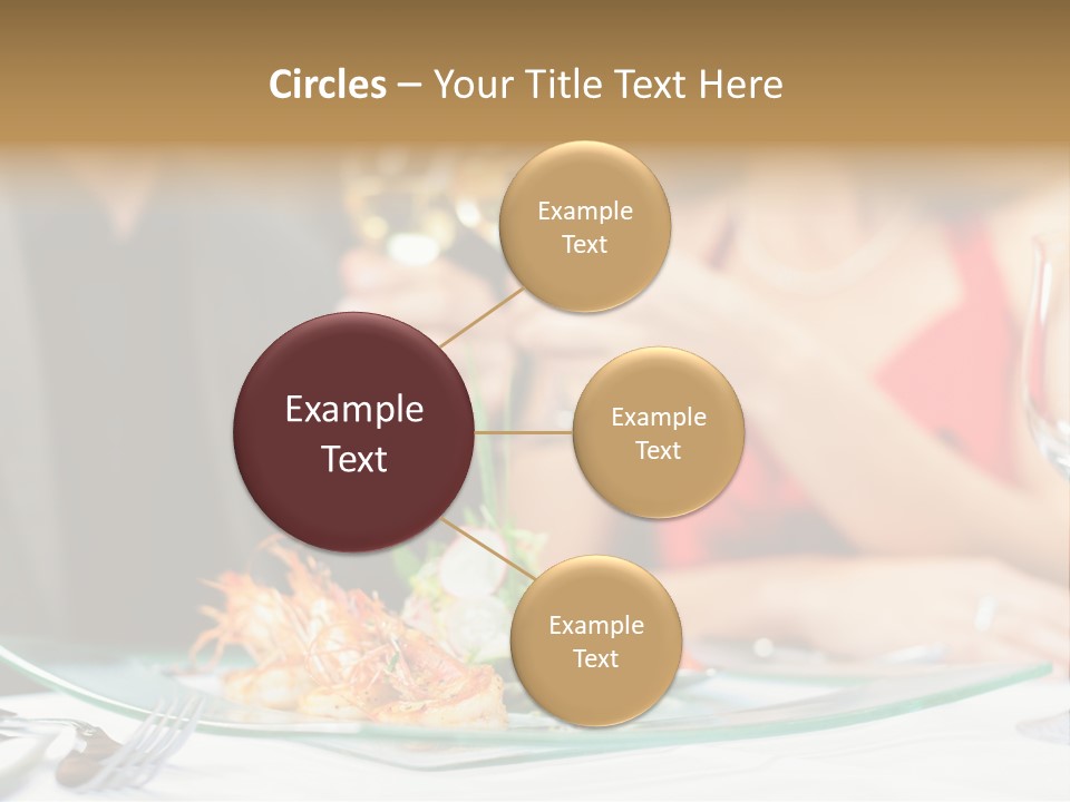 Dish Star Restaurant Gourmet Temple PowerPoint Template