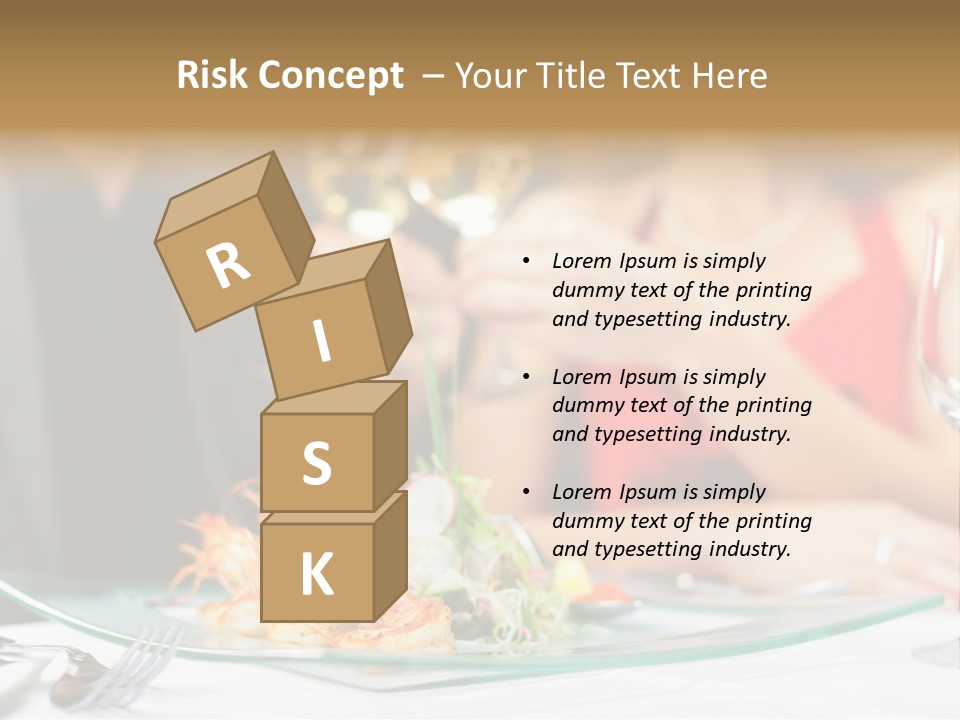 Dish Star Restaurant Gourmet Temple PowerPoint Template