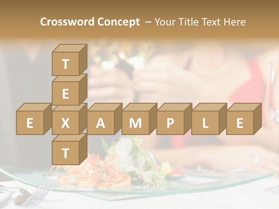 Dish Star Restaurant Gourmet Temple PowerPoint Template