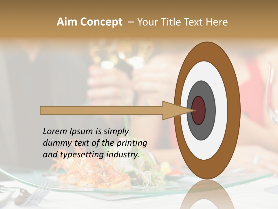 Dish Star Restaurant Gourmet Temple PowerPoint Template