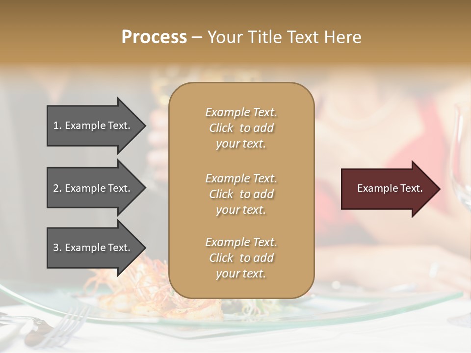 Dish Star Restaurant Gourmet Temple PowerPoint Template