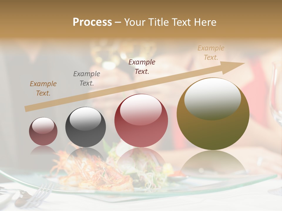 Dish Star Restaurant Gourmet Temple PowerPoint Template