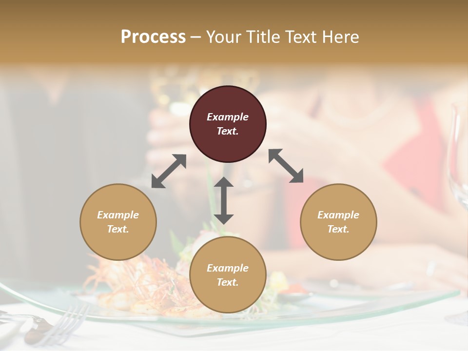 Dish Star Restaurant Gourmet Temple PowerPoint Template