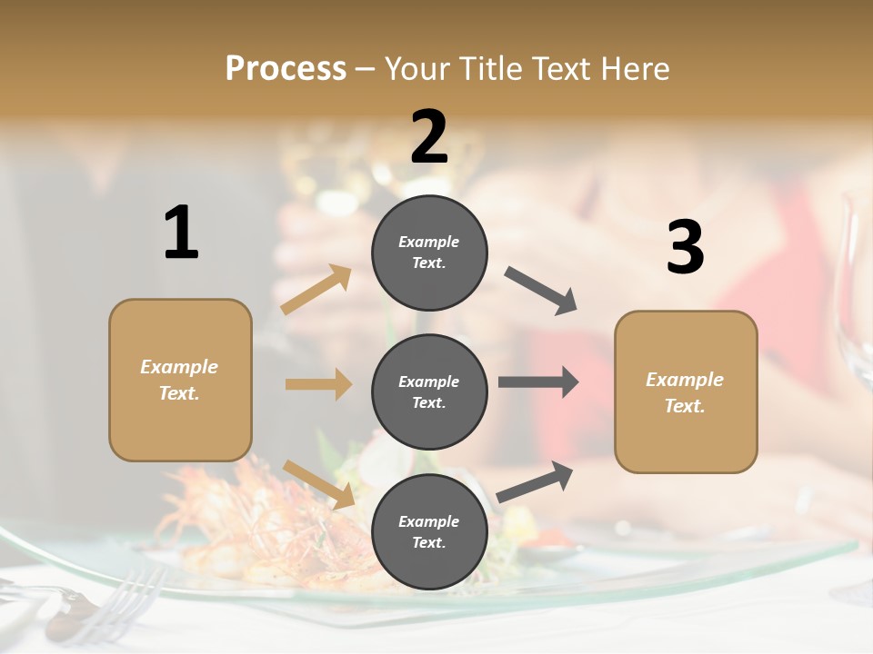 Dish Star Restaurant Gourmet Temple PowerPoint Template