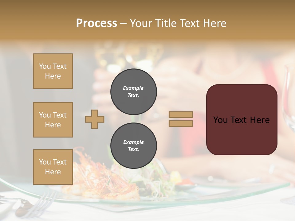 Dish Star Restaurant Gourmet Temple PowerPoint Template