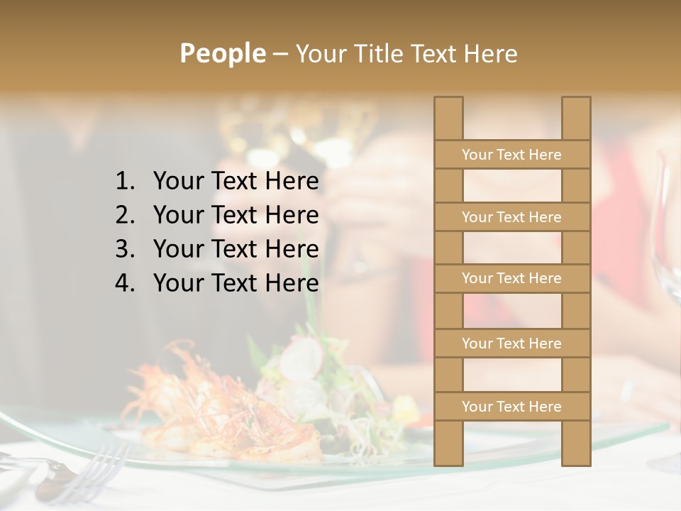 Dish Star Restaurant Gourmet Temple PowerPoint Template