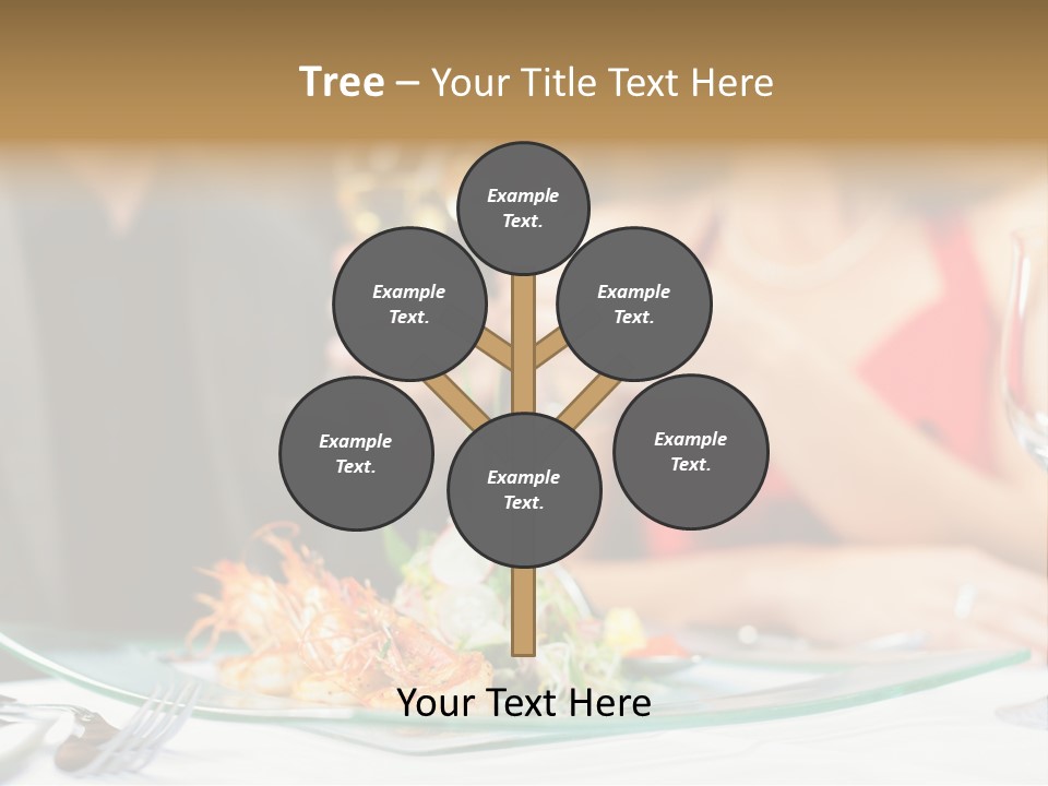 Dish Star Restaurant Gourmet Temple PowerPoint Template