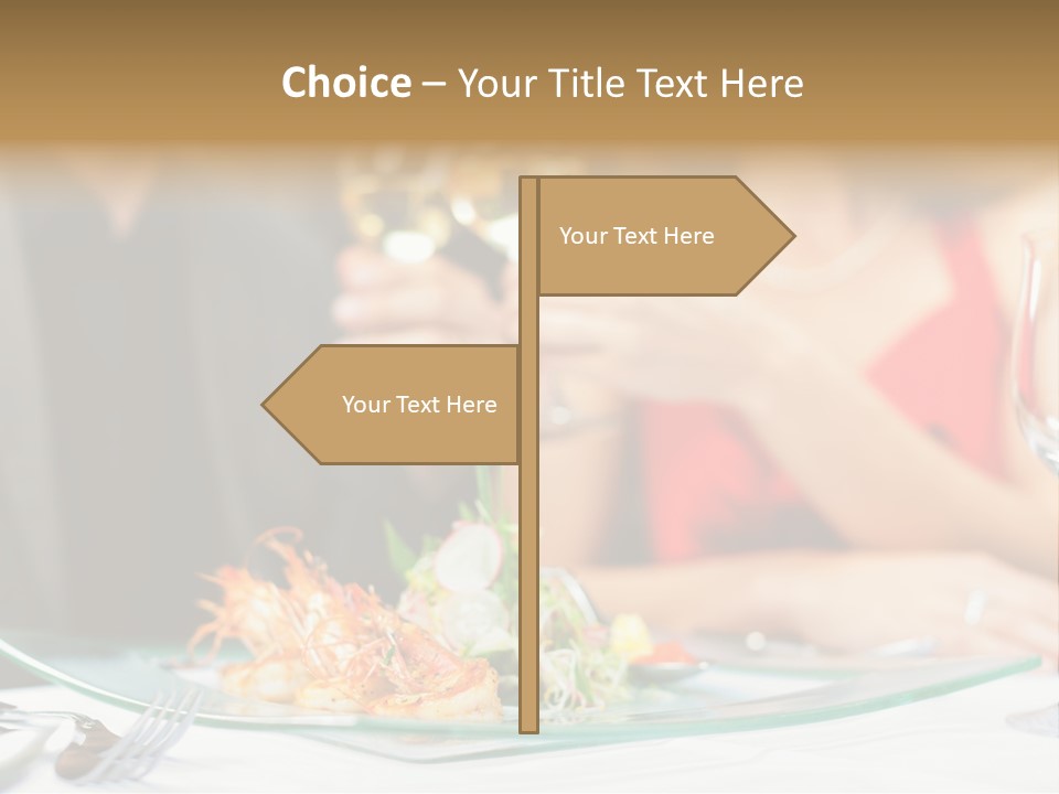 Dish Star Restaurant Gourmet Temple PowerPoint Template