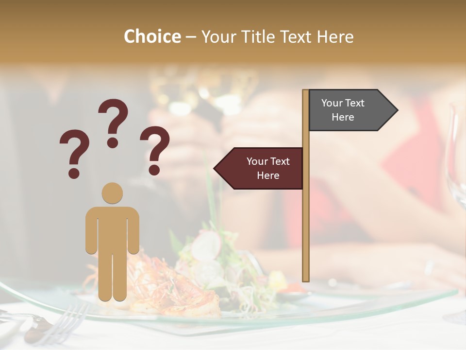 Dish Star Restaurant Gourmet Temple PowerPoint Template