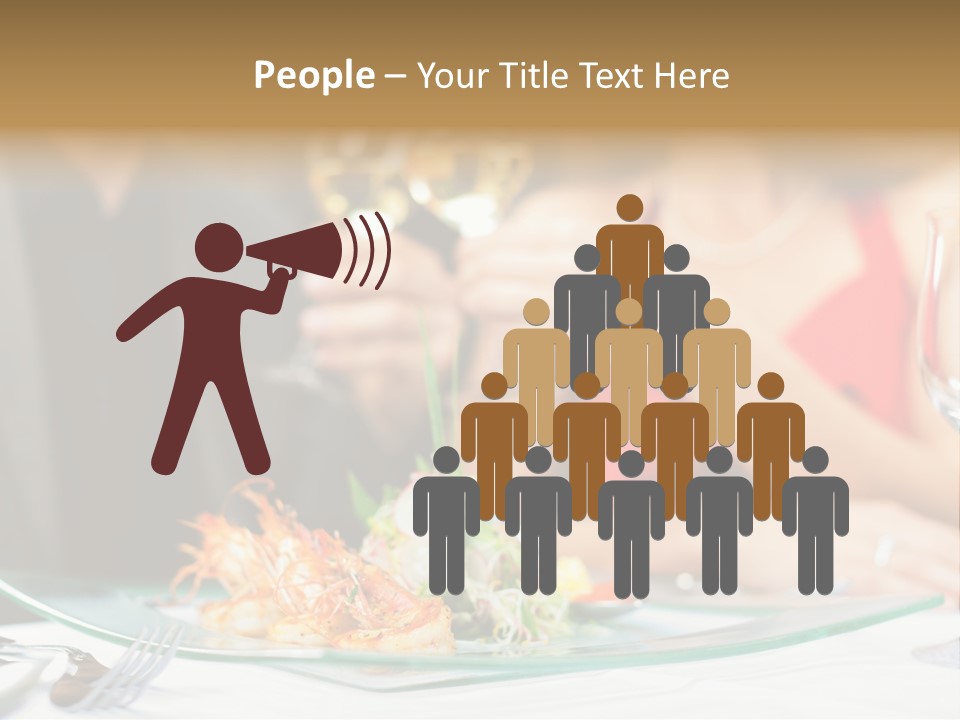 Dish Star Restaurant Gourmet Temple PowerPoint Template