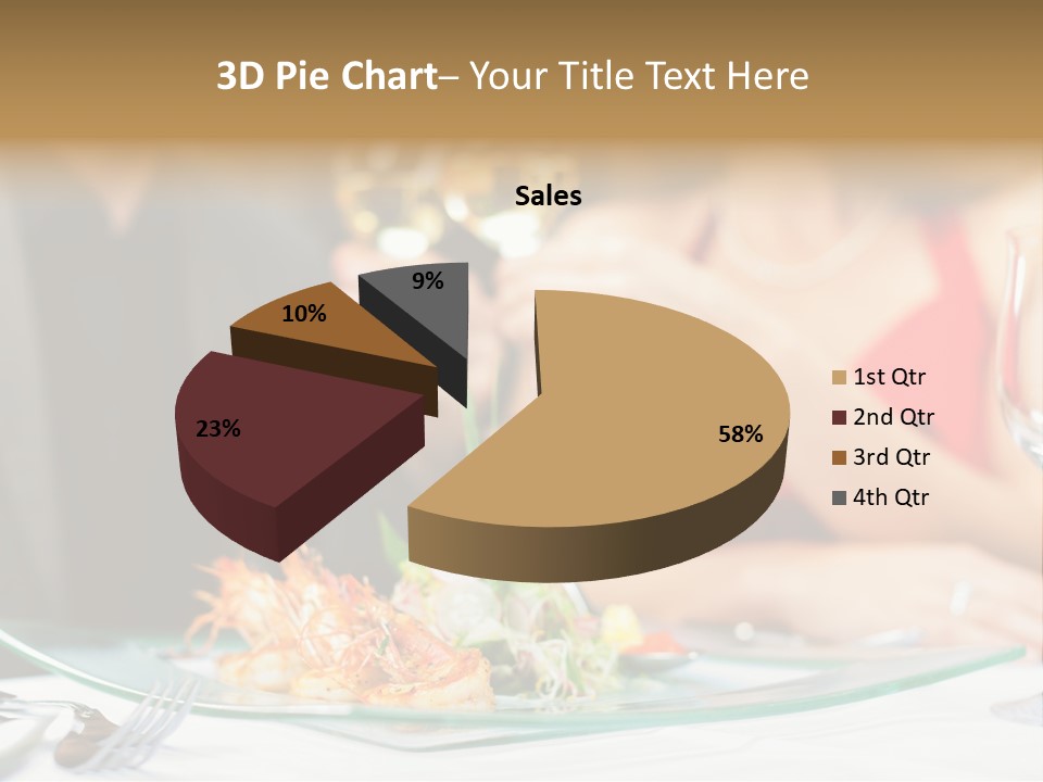 Dish Star Restaurant Gourmet Temple PowerPoint Template