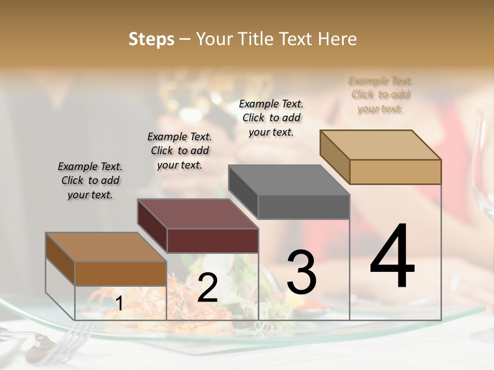 Dish Star Restaurant Gourmet Temple PowerPoint Template